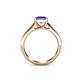 5 - Jemima Princess Cut Iolite Solitaire Engagement Ring 