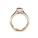 5 - Jemima Princess Cut Pink Tourmaline Solitaire Engagement Ring 