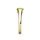 4 - Jemima Princess Cut Peridot Solitaire Engagement Ring 