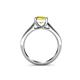 5 - Jemima Princess Cut Yellow Diamond Solitaire Engagement Ring 