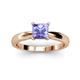 3 - Adsila Princess Cut Tanzanite Solitaire Engagement Ring 