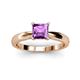 3 - Adsila Princess Cut Amethyst Solitaire Engagement Ring 