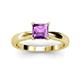 3 - Adsila Princess Cut Amethyst Solitaire Engagement Ring 