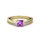 1 - Adsila Princess Cut Amethyst Solitaire Engagement Ring 
