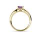 5 - Adsila Princess Cut Amethyst Solitaire Engagement Ring 