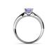 5 - Adsila Princess Cut Tanzanite Solitaire Engagement Ring 