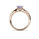 5 - Adsila Princess Cut Tanzanite Solitaire Engagement Ring 