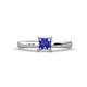 1 - Annora Princess Cut Tanzanite Solitaire Engagement Ring 
