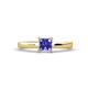 1 - Annora Princess Cut Tanzanite Solitaire Engagement Ring 