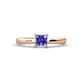 1 - Annora Princess Cut Tanzanite Solitaire Engagement Ring 