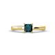 1 - Annora Princess Cut London Blue Topaz Solitaire Engagement Ring 