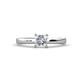1 - Annora Princess Cut Diamond Solitaire Engagement Ring 