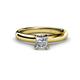 1 - Bianca Princess Cut Diamond Solitaire Engagement Ring 