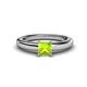 1 - Kyle Princess Cut Peridot Solitaire Engagement Ring 