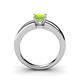 4 - Kyle Princess Cut Peridot Solitaire Engagement Ring 