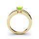 4 - Kyle Princess Cut Peridot Solitaire Engagement Ring 