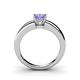 4 - Kyle Princess Cut Tanzanite Solitaire Engagement Ring 