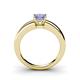 4 - Kyle Princess Cut Tanzanite Solitaire Engagement Ring 