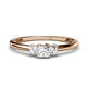 1 - Eadlin Princess Cut Diamond Three Stone Engagement Ring 