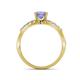 5 - Fenice Tanzanite and Diamond Bridal Set Ring 