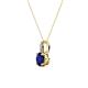 2 - Celyn Blue Sapphire and Diamond Pendant 