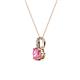 2 - Celyn Pink Tourmaline and Diamond Pendant 