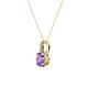 2 - Celyn Amethyst and Diamond Pendant 