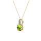 2 - Celyn Peridot and Diamond Pendant 