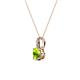 2 - Celyn Peridot and Diamond Pendant 