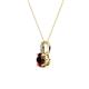 2 - Celyn Red Garnet and Diamond Pendant 