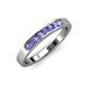 3 - Kathiryn 2.70 mm Tanzanite 7 Stone Wedding Band 