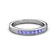 2 - Kathiryn 2.70 mm Tanzanite 7 Stone Wedding Band 