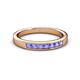 2 - Kathiryn 2.70 mm Tanzanite 7 Stone Wedding Band 