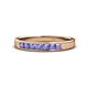 1 - Kathiryn 2.70 mm Tanzanite 7 Stone Wedding Band 