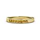 1 - Kathiryn 2.70 mm Citrine 7 Stone Wedding Band 