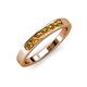 3 - Kathiryn 2.70 mm Citrine 7 Stone Wedding Band 