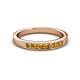 2 - Kathiryn 2.70 mm Citrine 7 Stone Wedding Band 