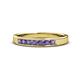 1 - Kathiryn 2.70 mm Iolite 7 Stone Wedding Band 