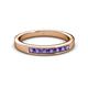 2 - Kathiryn 2.70 mm Iolite 7 Stone Wedding Band 