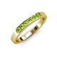 3 - Kathiryn 2.70 mm Peridot 7 Stone Wedding Band 