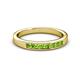 2 - Kathiryn 2.70 mm Peridot 7 Stone Wedding Band 