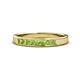 1 - Kathiryn 2.70 mm Peridot 7 Stone Wedding Band 