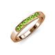 3 - Kathiryn 2.70 mm Peridot 7 Stone Wedding Band 