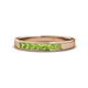 1 - Kathiryn 2.70 mm Peridot 7 Stone Wedding Band 