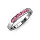 3 - Kathiryn 2.70 mm Rhodolite Garnet 7 Stone Wedding Band 