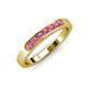 3 - Kathiryn 2.70 mm Rhodolite Garnet 7 Stone Wedding Band 