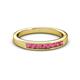 2 - Kathiryn 2.70 mm Rhodolite Garnet 7 Stone Wedding Band 