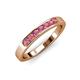 3 - Kathiryn 2.70 mm Rhodolite Garnet 7 Stone Wedding Band 