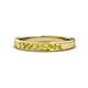 1 - Kathiryn 2.70 mm Yellow Sapphire 7 Stone Wedding Band 