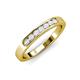 3 - Kathiryn 2.70 mm White Sapphire 7 Stone Wedding Band 